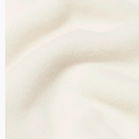 Aritzia Tna Polar Half Zip Sweater Whisper White - Picture 13 of 15